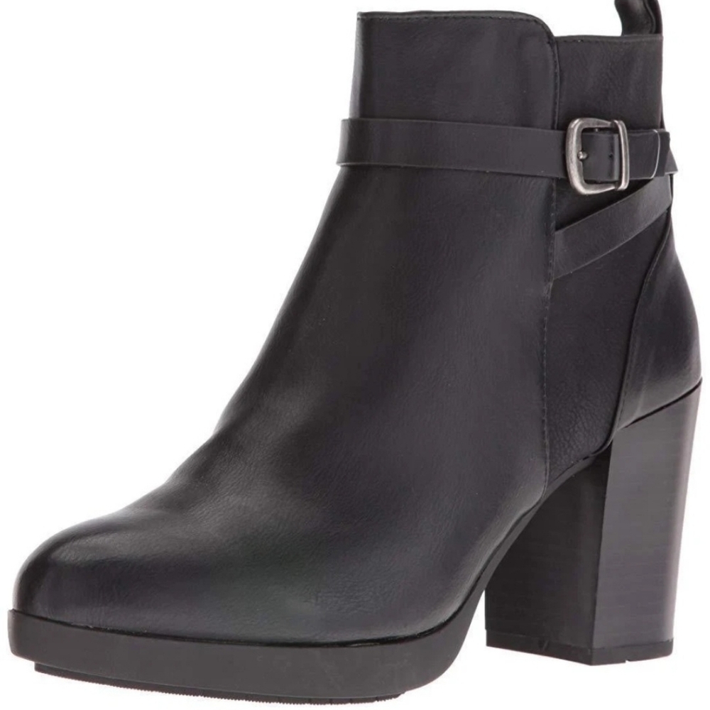 White Mountain Black Booties Cayden Size 7.5 Regular Heels Boots